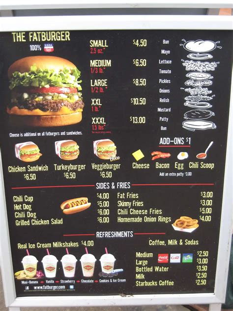 Fatburger Menu and Prices .